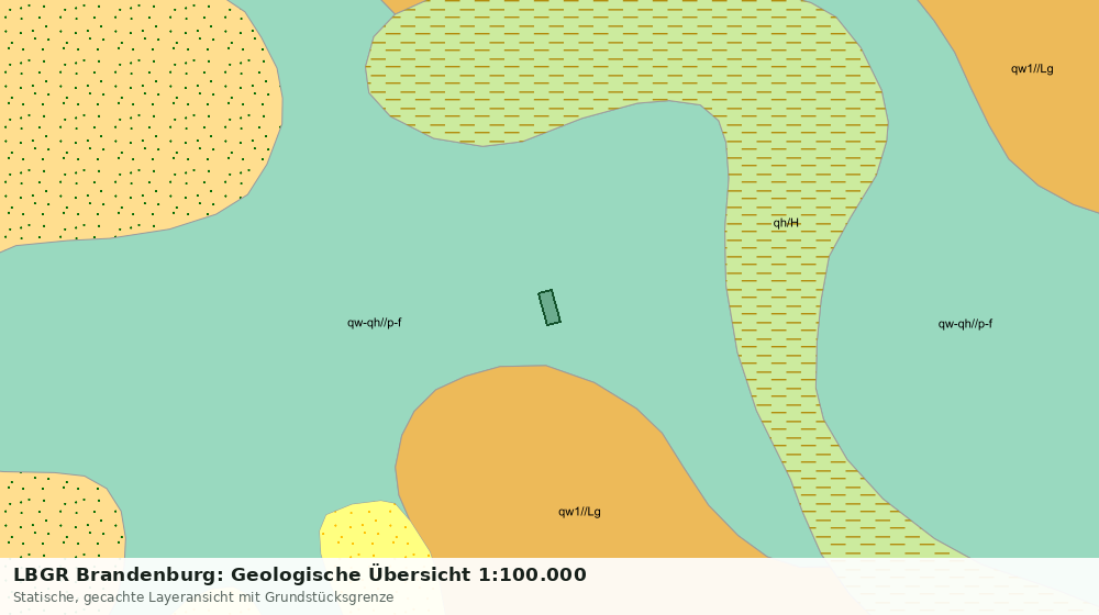 Statische Kartenansicht: LBGR Brandenburg: Geologische Übersicht 1:100.000