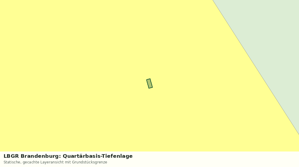Statische Kartenansicht: LBGR Brandenburg: Quartärbasis-Tiefenlage