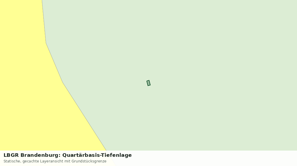 Statische Kartenansicht: LBGR Brandenburg: Quartärbasis-Tiefenlage