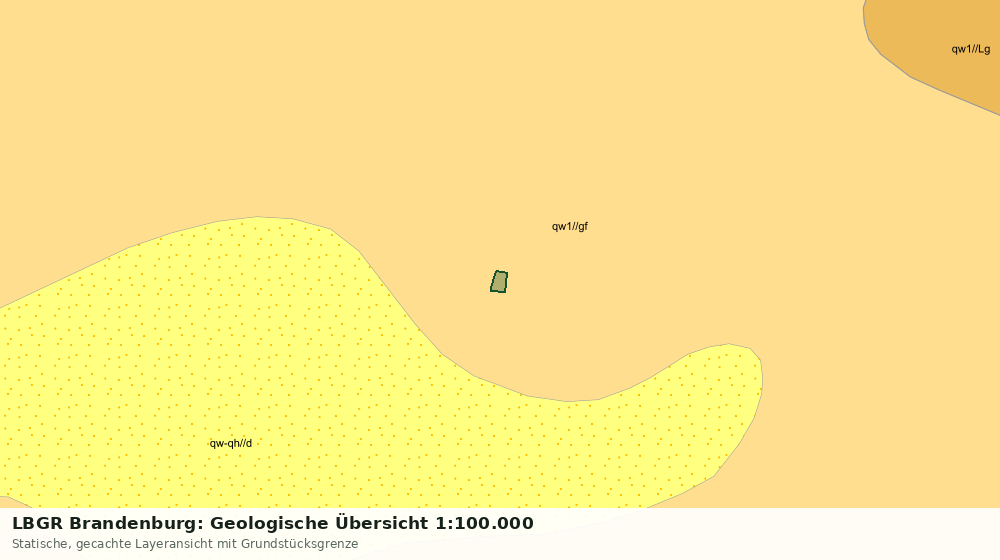 Statische Kartenansicht: LBGR Brandenburg: Geologische Übersicht 1:100.000