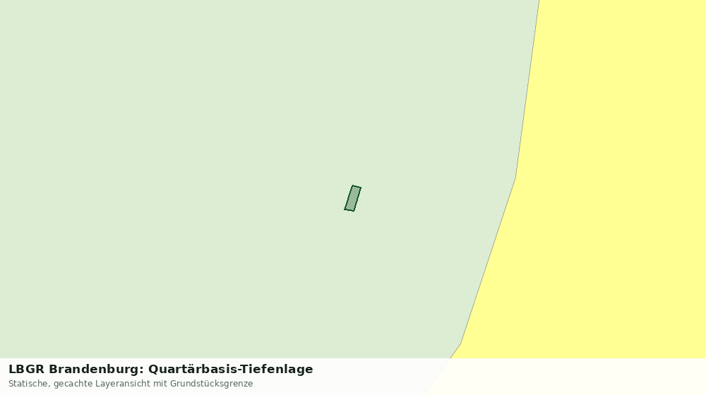 Statische Kartenansicht: LBGR Brandenburg: Quartärbasis-Tiefenlage