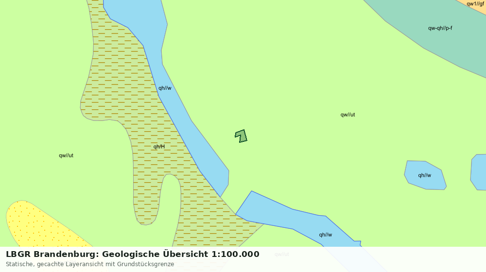 Statische Kartenansicht: LBGR Brandenburg: Geologische Übersicht 1:100.000