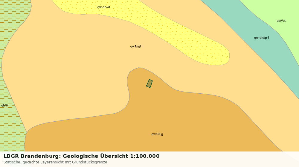Statische Kartenansicht: LBGR Brandenburg: Geologische Übersicht 1:100.000