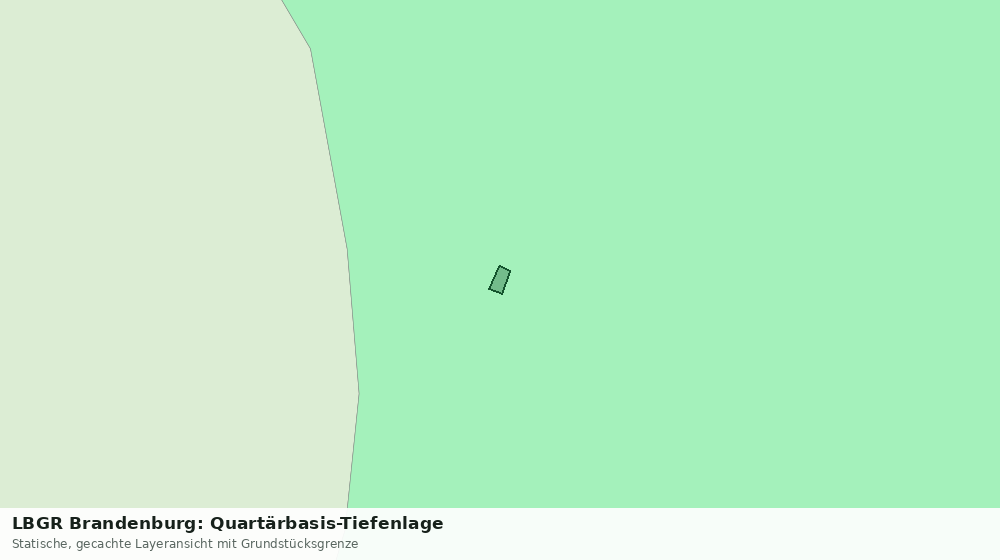 Statische Kartenansicht: LBGR Brandenburg: Quartärbasis-Tiefenlage