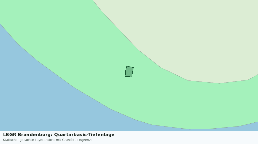 Statische Kartenansicht: LBGR Brandenburg: Quartärbasis-Tiefenlage