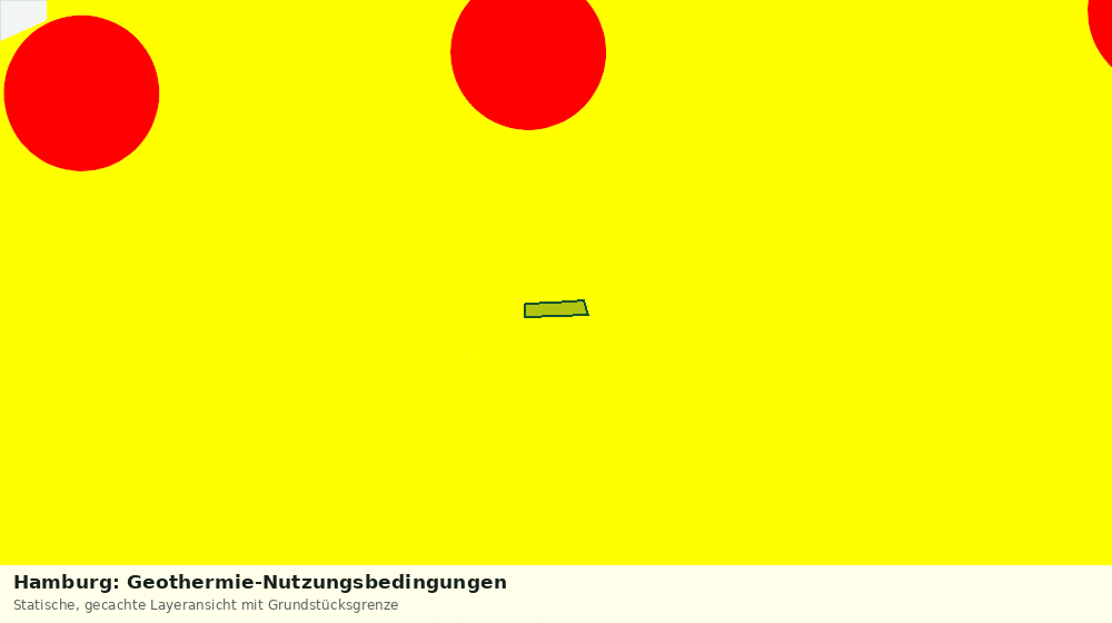 Statische Kartenansicht: Hamburg: Geothermie-Nutzungsbedingungen