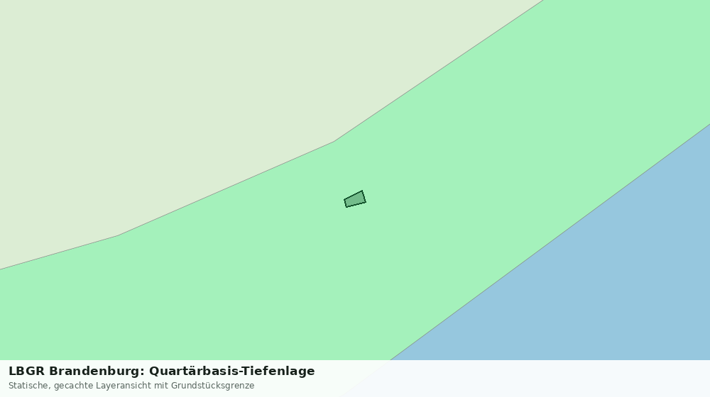 Statische Kartenansicht: LBGR Brandenburg: Quartärbasis-Tiefenlage