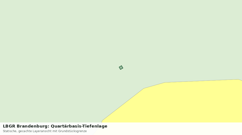 Statische Kartenansicht: LBGR Brandenburg: Quartärbasis-Tiefenlage