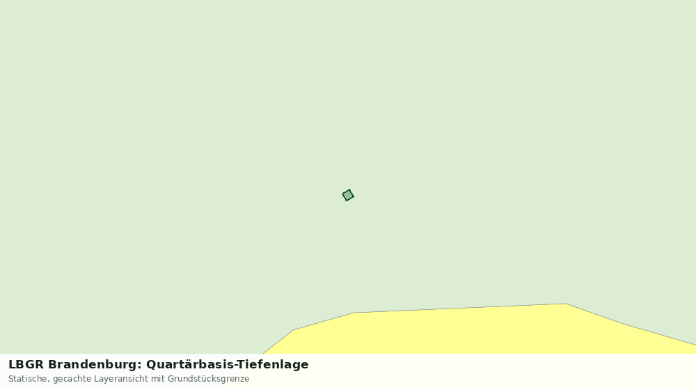 Statische Kartenansicht: LBGR Brandenburg: Quartärbasis-Tiefenlage