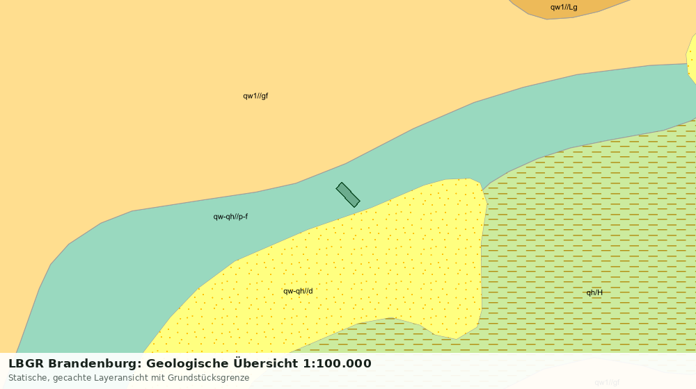 Statische Kartenansicht: LBGR Brandenburg: Geologische Übersicht 1:100.000