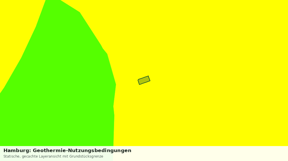 Statische Kartenansicht: Hamburg: Geothermie-Nutzungsbedingungen