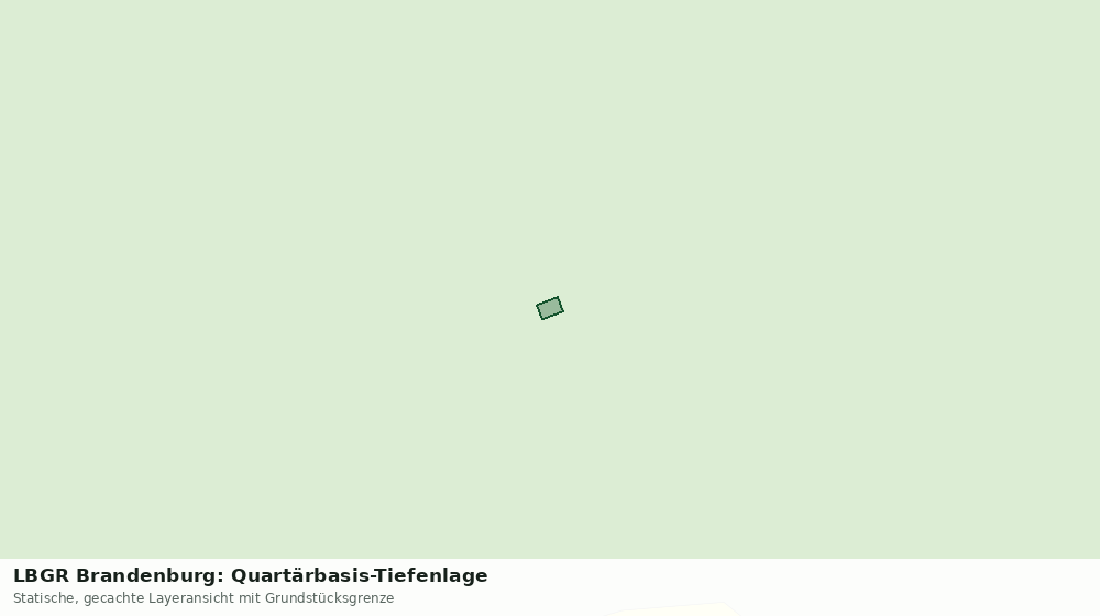 Statische Kartenansicht: LBGR Brandenburg: Quartärbasis-Tiefenlage