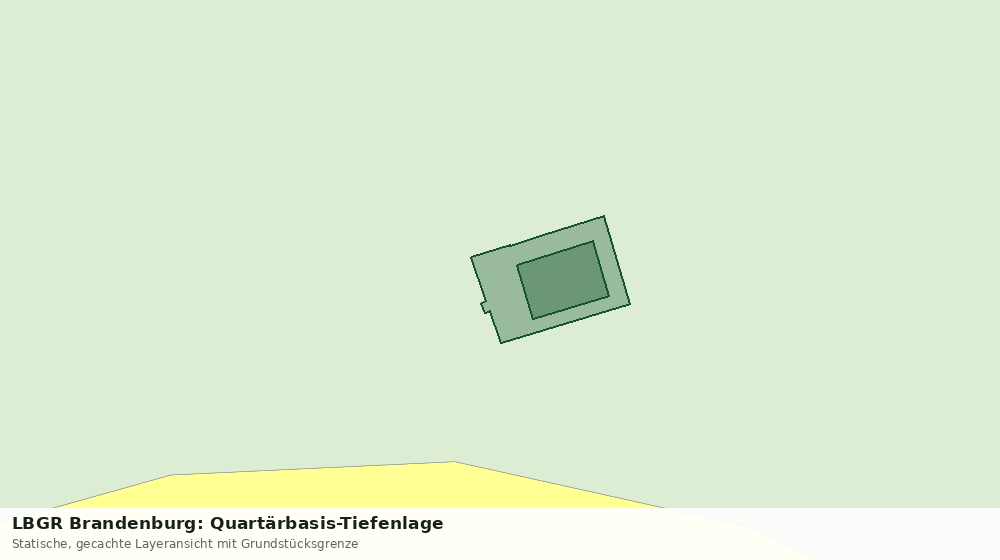 Statische Kartenansicht: LBGR Brandenburg: Quartärbasis-Tiefenlage