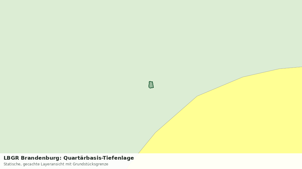 Statische Kartenansicht: LBGR Brandenburg: Quartärbasis-Tiefenlage