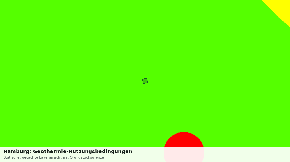 Statische Kartenansicht: Hamburg: Geothermie-Nutzungsbedingungen