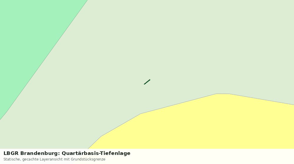 Statische Kartenansicht: LBGR Brandenburg: Quartärbasis-Tiefenlage