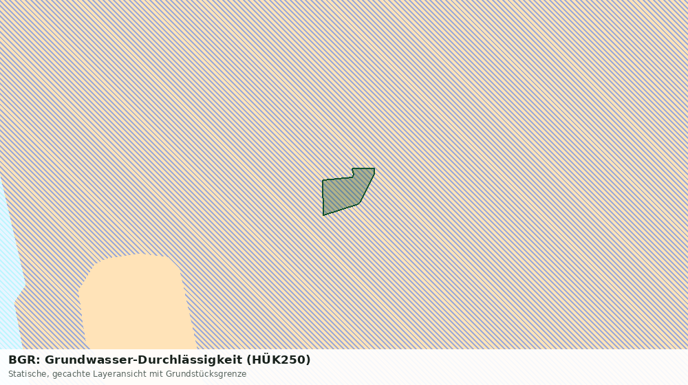 Statische Kartenansicht: BGR: Grundwasser-Durchlässigkeit (HÜK250)