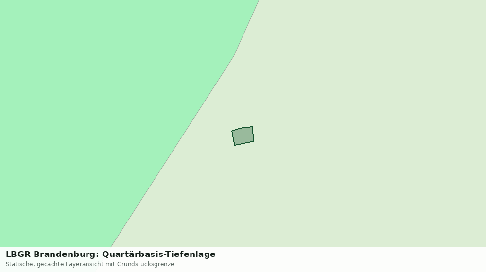 Statische Kartenansicht: LBGR Brandenburg: Quartärbasis-Tiefenlage
