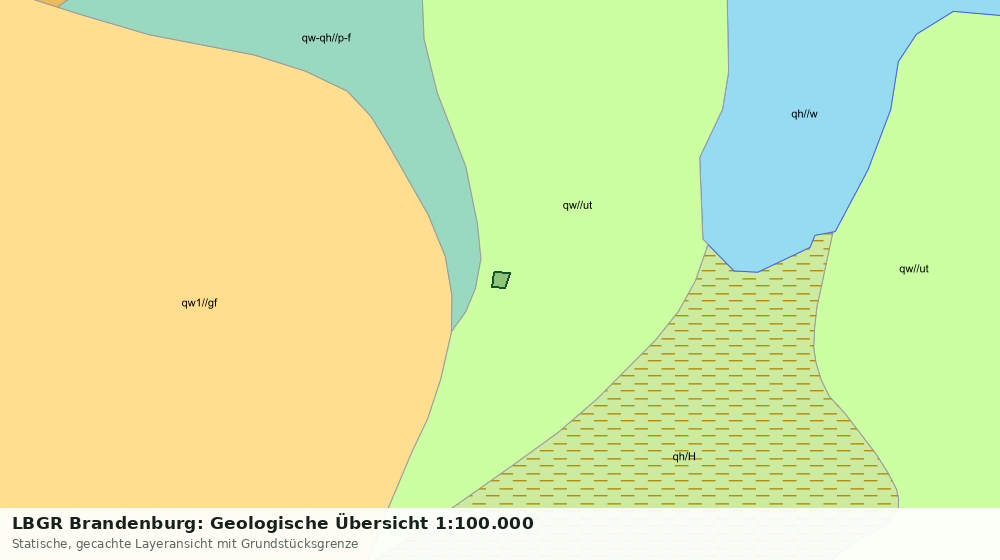 Statische Kartenansicht: LBGR Brandenburg: Geologische Übersicht 1:100.000