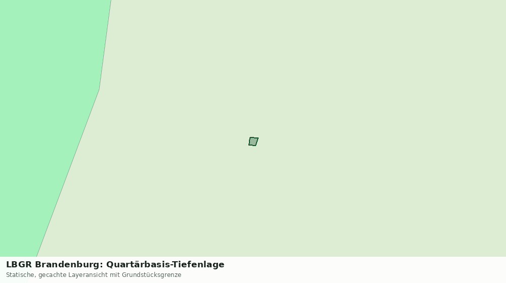 Statische Kartenansicht: LBGR Brandenburg: Quartärbasis-Tiefenlage