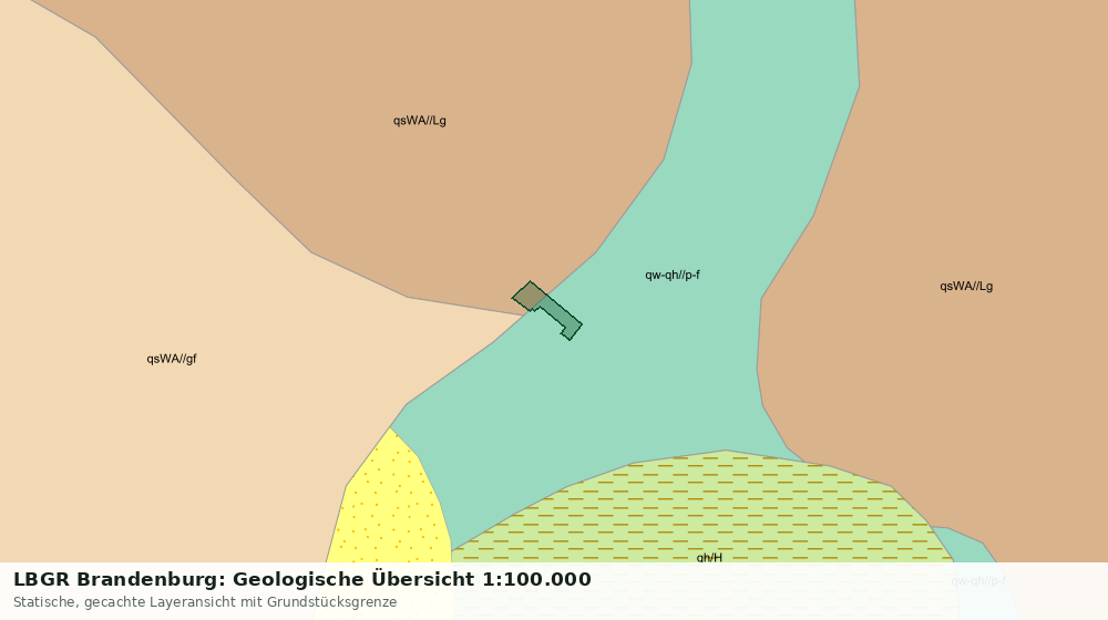 Statische Kartenansicht: LBGR Brandenburg: Geologische Übersicht 1:100.000
