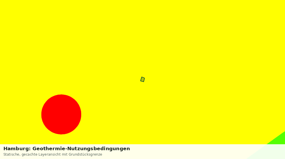 Statische Kartenansicht: Hamburg: Geothermie-Nutzungsbedingungen