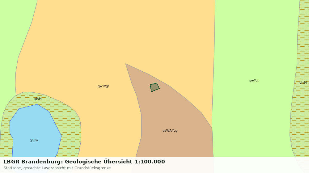 Statische Kartenansicht: LBGR Brandenburg: Geologische Übersicht 1:100.000
