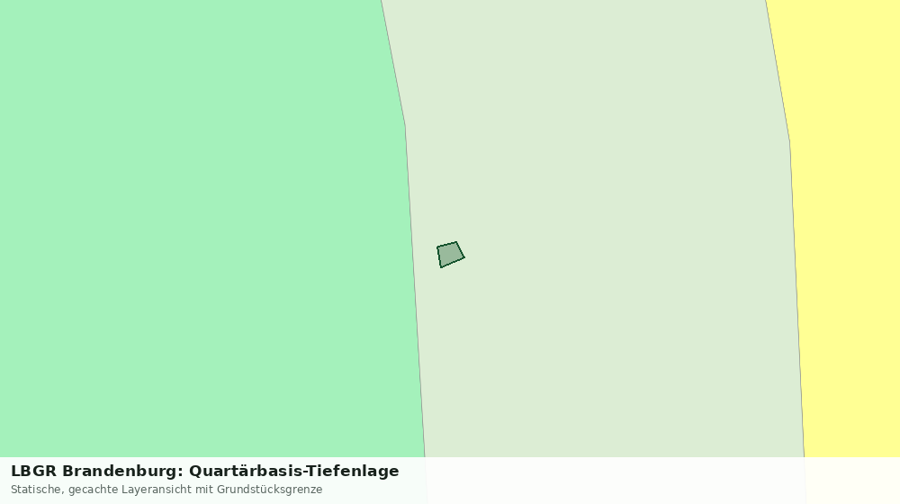 Statische Kartenansicht: LBGR Brandenburg: Quartärbasis-Tiefenlage