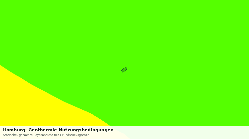 Statische Kartenansicht: Hamburg: Geothermie-Nutzungsbedingungen