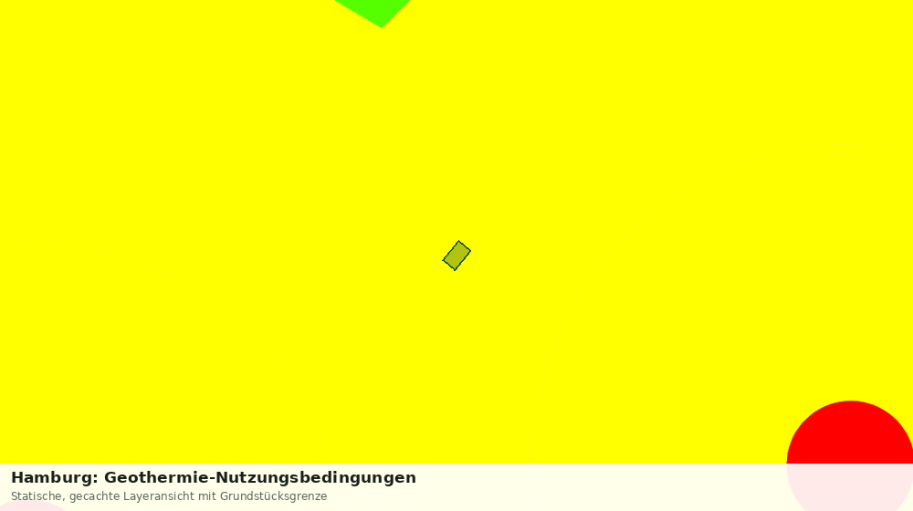 Statische Kartenansicht: Hamburg: Geothermie-Nutzungsbedingungen