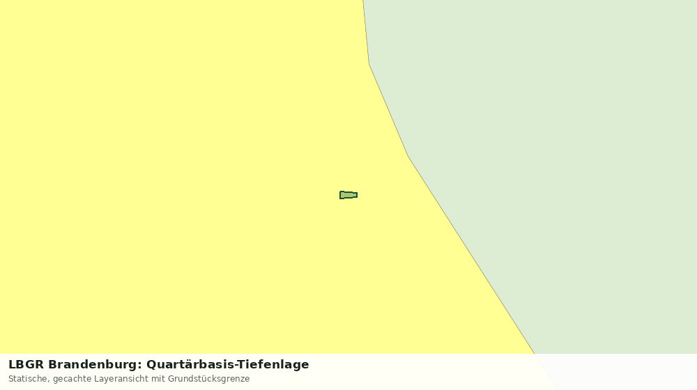Statische Kartenansicht: LBGR Brandenburg: Quartärbasis-Tiefenlage