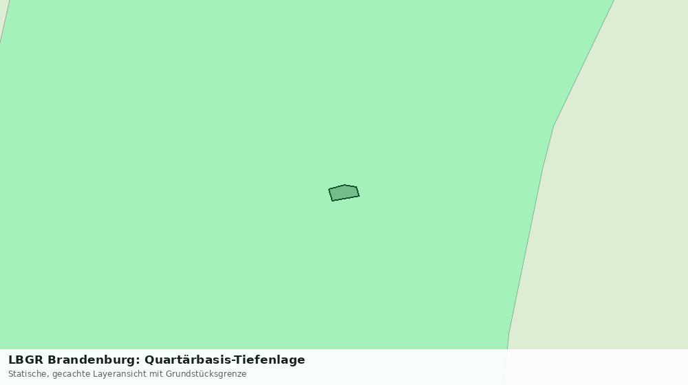 Statische Kartenansicht: LBGR Brandenburg: Quartärbasis-Tiefenlage