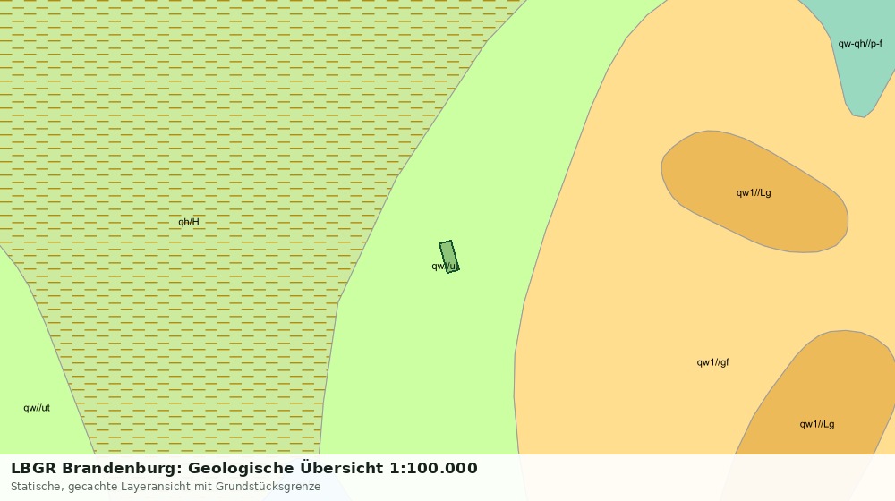 Statische Kartenansicht: LBGR Brandenburg: Geologische Übersicht 1:100.000