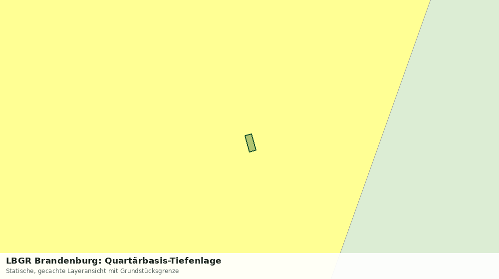 Statische Kartenansicht: LBGR Brandenburg: Quartärbasis-Tiefenlage