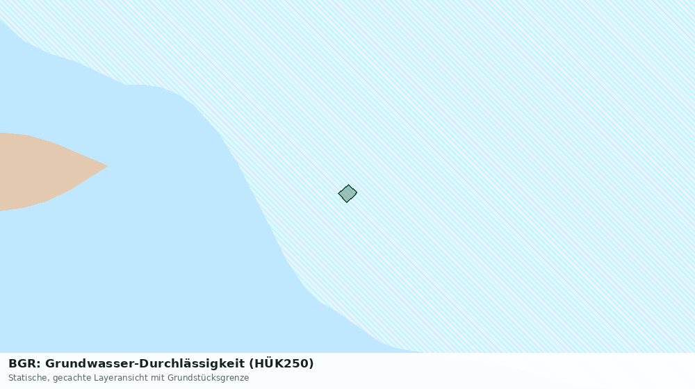 Statische Kartenansicht: BGR: Grundwasser-Durchlässigkeit (HÜK250)