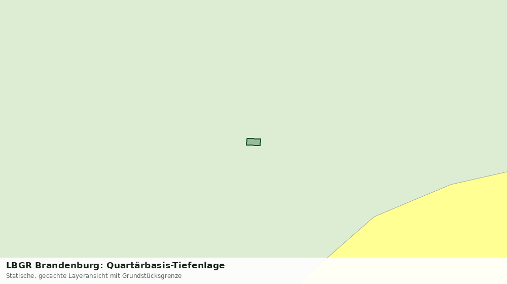 Statische Kartenansicht: LBGR Brandenburg: Quartärbasis-Tiefenlage