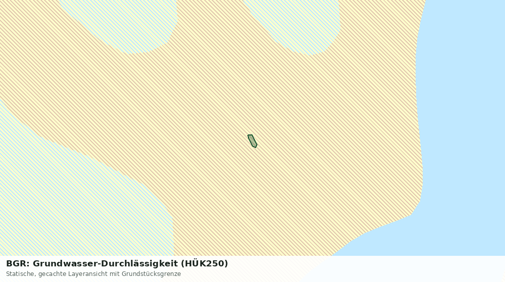 Statische Kartenansicht: BGR: Grundwasser-Durchlässigkeit (HÜK250)