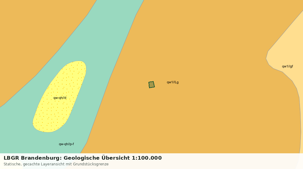 Statische Kartenansicht: LBGR Brandenburg: Geologische Übersicht 1:100.000