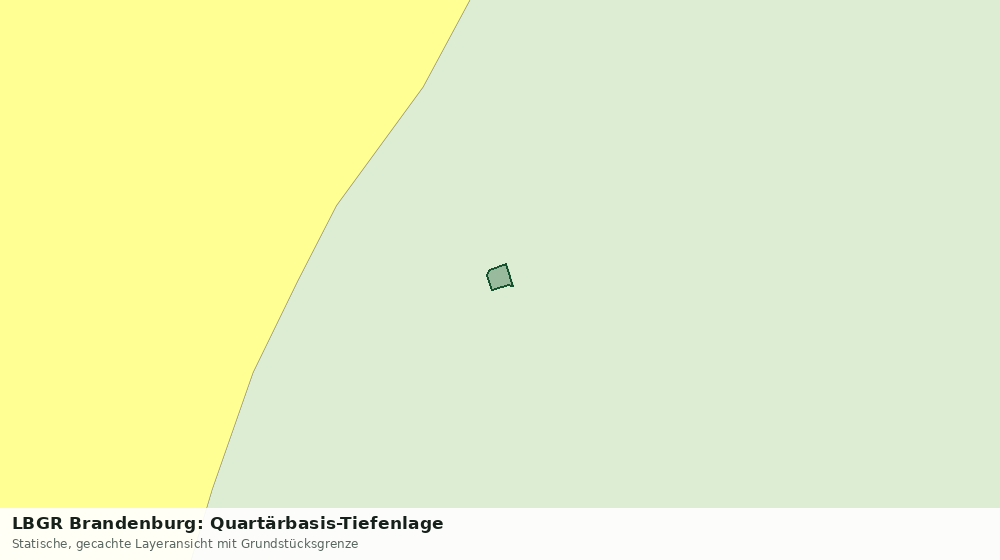 Statische Kartenansicht: LBGR Brandenburg: Quartärbasis-Tiefenlage