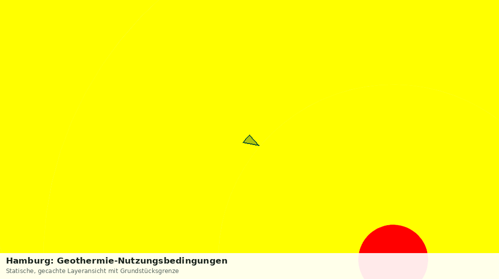 Statische Kartenansicht: Hamburg: Geothermie-Nutzungsbedingungen