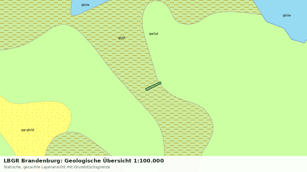 Statische Kartenansicht: LBGR Brandenburg: Geologische Übersicht 1:100.000