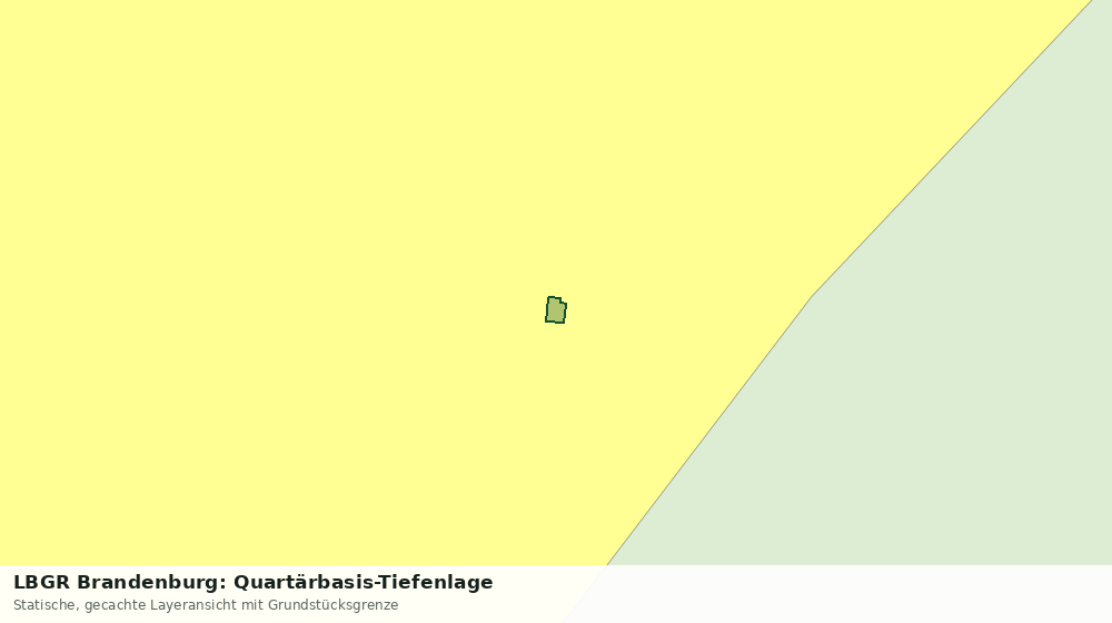 Statische Kartenansicht: LBGR Brandenburg: Quartärbasis-Tiefenlage