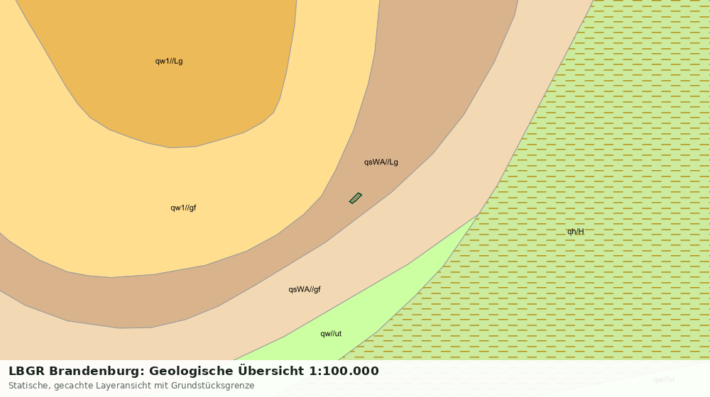 Statische Kartenansicht: LBGR Brandenburg: Geologische Übersicht 1:100.000