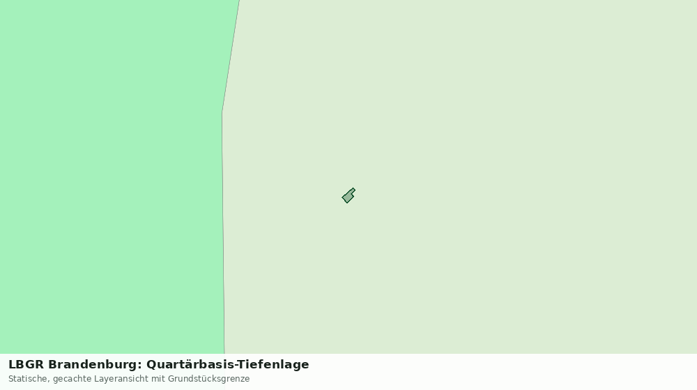 Statische Kartenansicht: LBGR Brandenburg: Quartärbasis-Tiefenlage