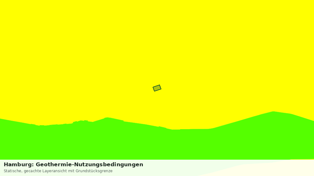 Statische Kartenansicht: Hamburg: Geothermie-Nutzungsbedingungen