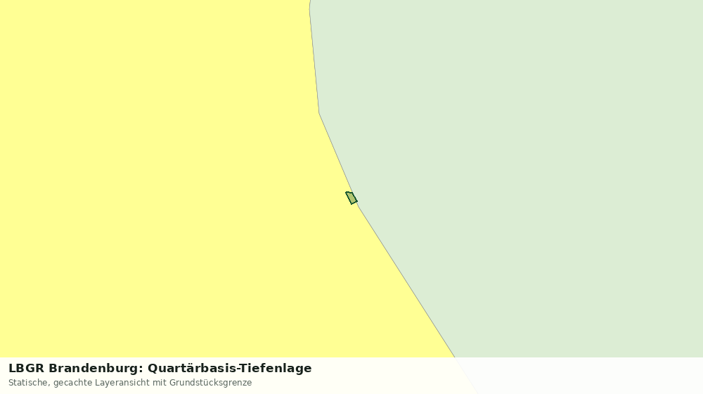 Statische Kartenansicht: LBGR Brandenburg: Quartärbasis-Tiefenlage