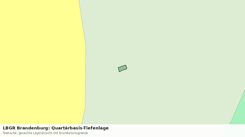 Statische Kartenansicht: LBGR Brandenburg: Quartärbasis-Tiefenlage