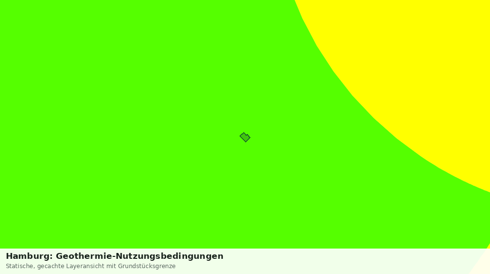 Statische Kartenansicht: Hamburg: Geothermie-Nutzungsbedingungen