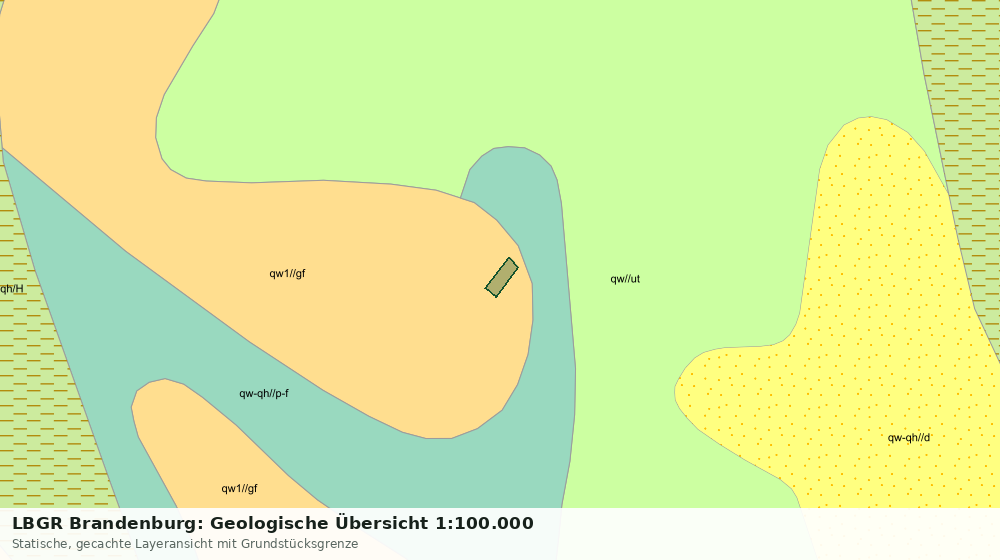 Statische Kartenansicht: LBGR Brandenburg: Geologische Übersicht 1:100.000