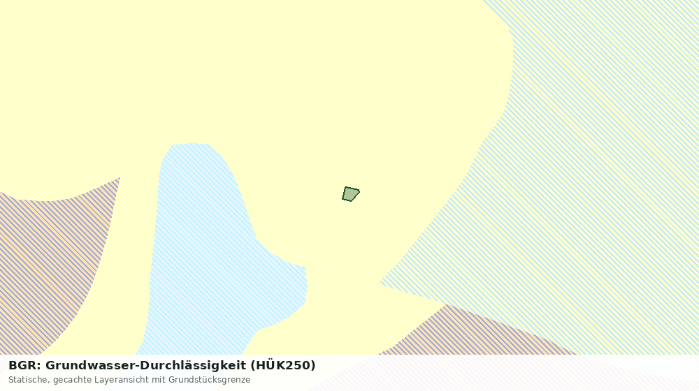Statische Kartenansicht: BGR: Grundwasser-Durchlässigkeit (HÜK250)